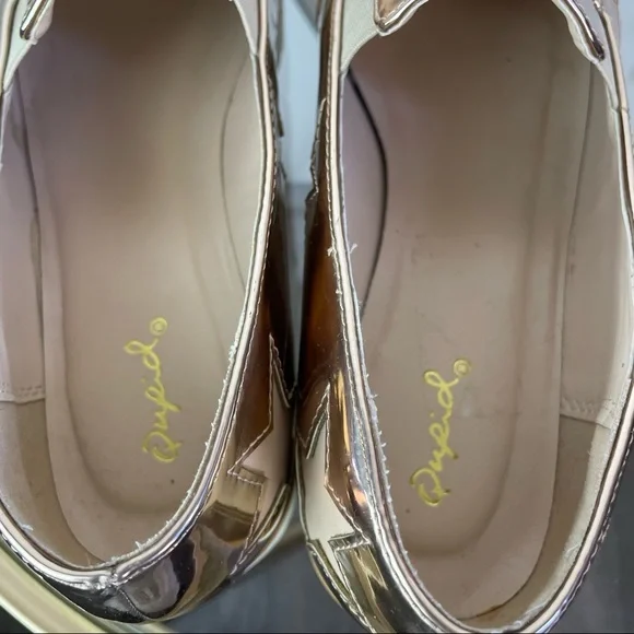 Qupid Shoes Woman Slip on 8 Size Shiny Confortable - Picture 11 of 12